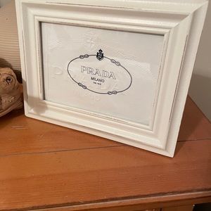 Repurposed Prada* in frame, shabby chic